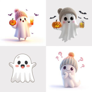 halloween cute ghost clipart